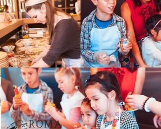Детская кулинарная студия в Roma Caffe 