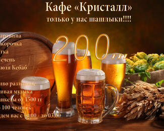 Все на шашлыки в кафе «Кристалл»