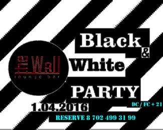 Black & White party в лаунж баре The Wall!