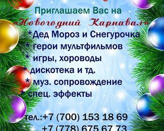 Детский новогодний карнавал в ресторане «Жансая» 