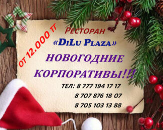 Новогодние корпоративы от банкетного зала Dilu Plaza